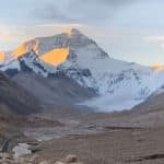 Mount Everest seen at sunrise