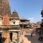 Ancient city square in Nepal